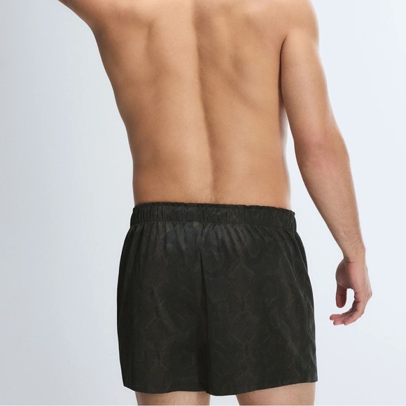 NWT, Savage x Fenty Satin Boxers, Black Caviar Boa Baddie, XL, K23 - Picture 3 of 5